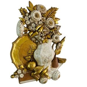 Syroco Dart 1970’s 3D Wall Plaque 28” x 21” x 2.5”